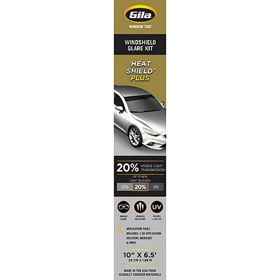 Gila® Static Cling 5% VLT Window Tint comparison on car window