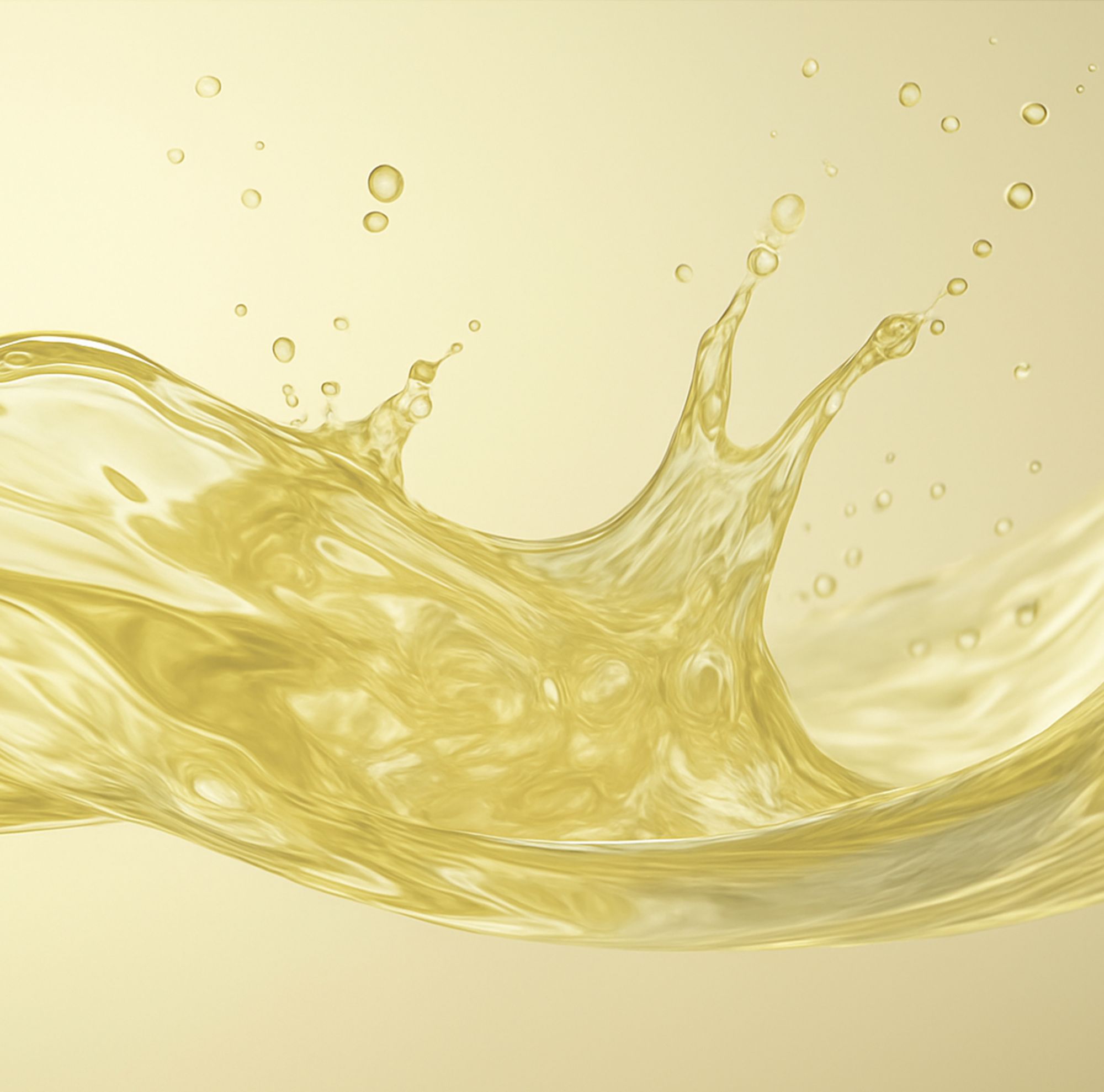 Yellow heat transfer fluid ripples as it flows. 