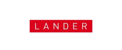 Lander logo.