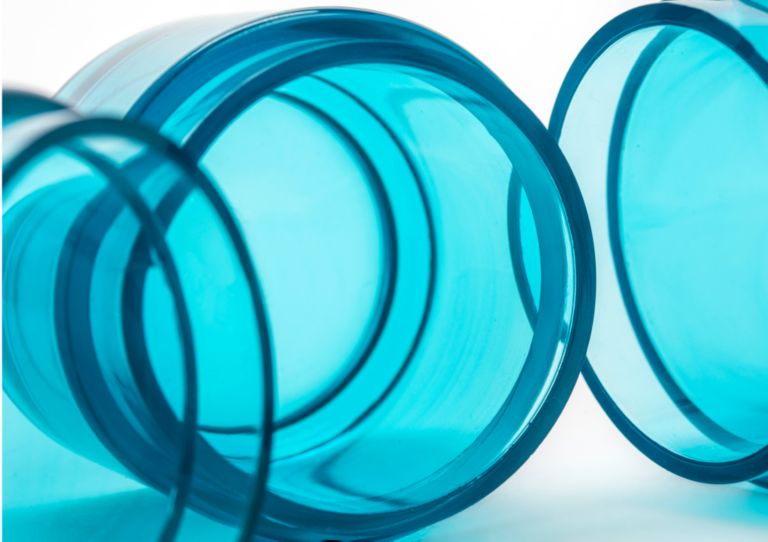 Blue glass jars/containers cosmetics packaging solutions. 