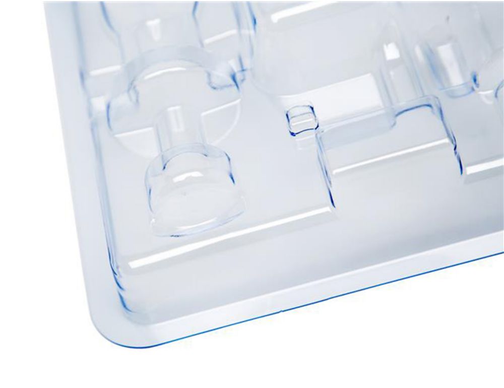 Clear plastic packaging for medical equipment.   