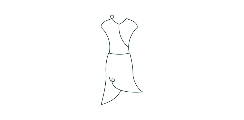 Icon of a shirt and skirt combination 