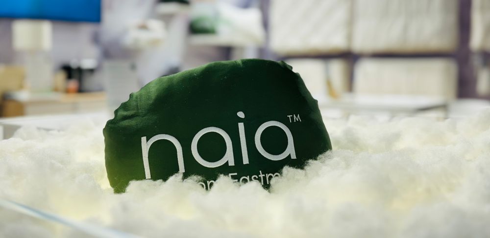 Visitors can experience the softness and comfort of Naia™ Renew staple fiber at our stand. 