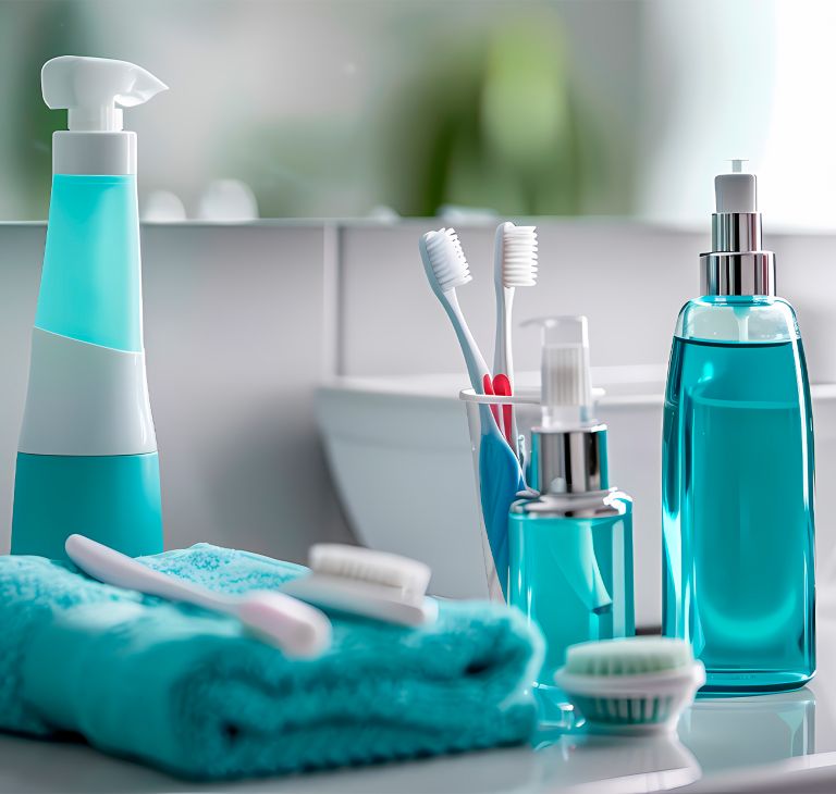 Oral hygiene products. 