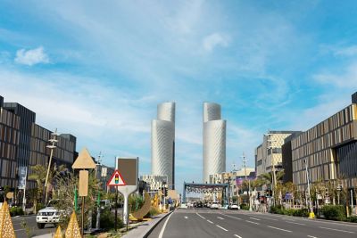 Lusail Plaza Towers features product Saflex Clear