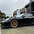 Top-of-the-line LLumar FormulaOne Stratos ceramic window tint provides outstanding driver comfort for Porsche GT3RS 