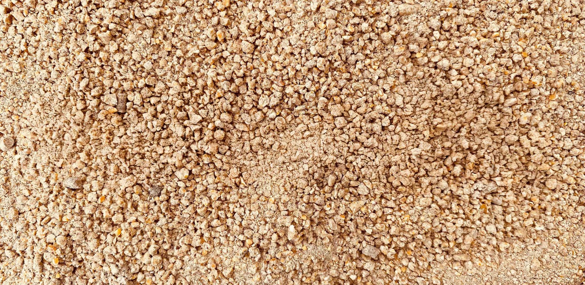 A picture of poultry and swine feed. 