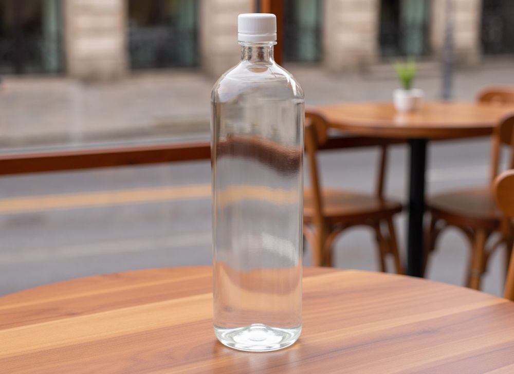 Premium plastic water bottle. 