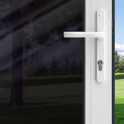 Gila® Privacy Control Black Window Film on sliding glass door