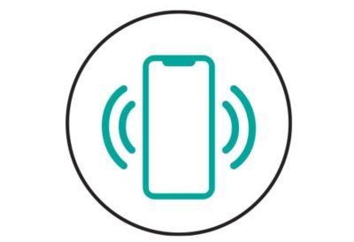 Mobile vibration icon. 