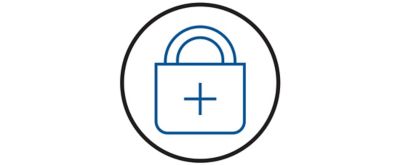 A safety lock icon