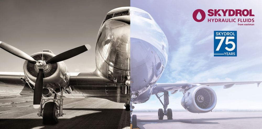 Skydrol hydraulic fluids 75th anniversary 