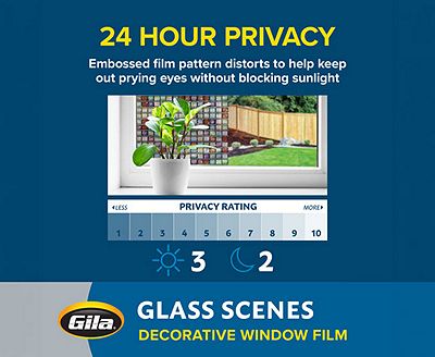 Privacy infographic showing the film's daytime rating of 3 and nighttime rating of 2.