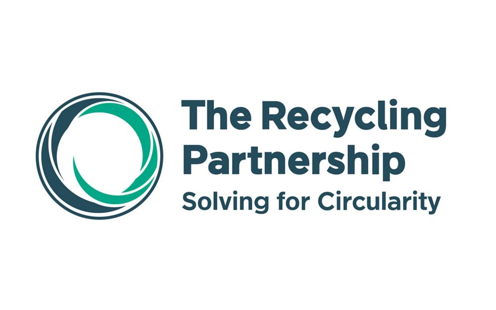 The Recycling Partnership: Solving for Circularity logo. 