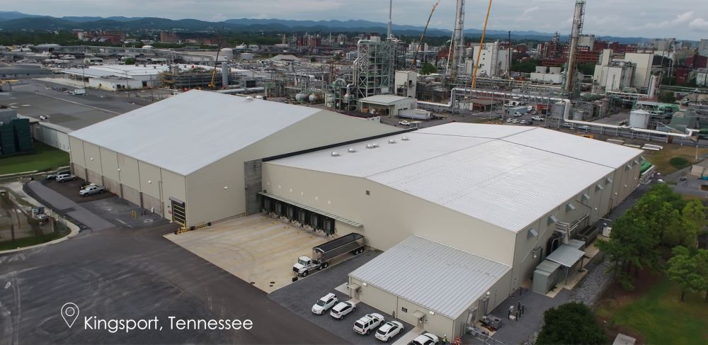 Eastman mixed plastics processing facility in Kingsport, Tennessee