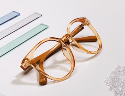 Eyewear frames made with Eastman Tritan materials. 