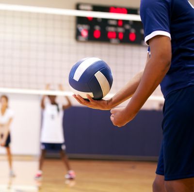 Indoor volleyball match