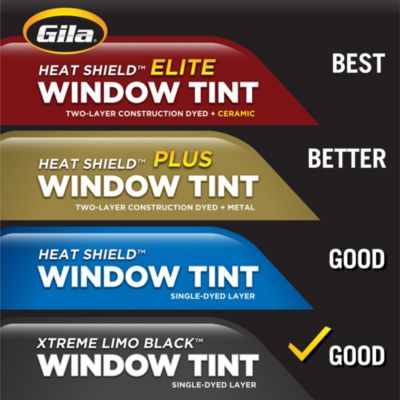 Heat Shield plus Gila® XTREME LIMO BLACK Tint product line-up
