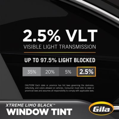 Gila® XTREME LIMO BLACK Tint comparison