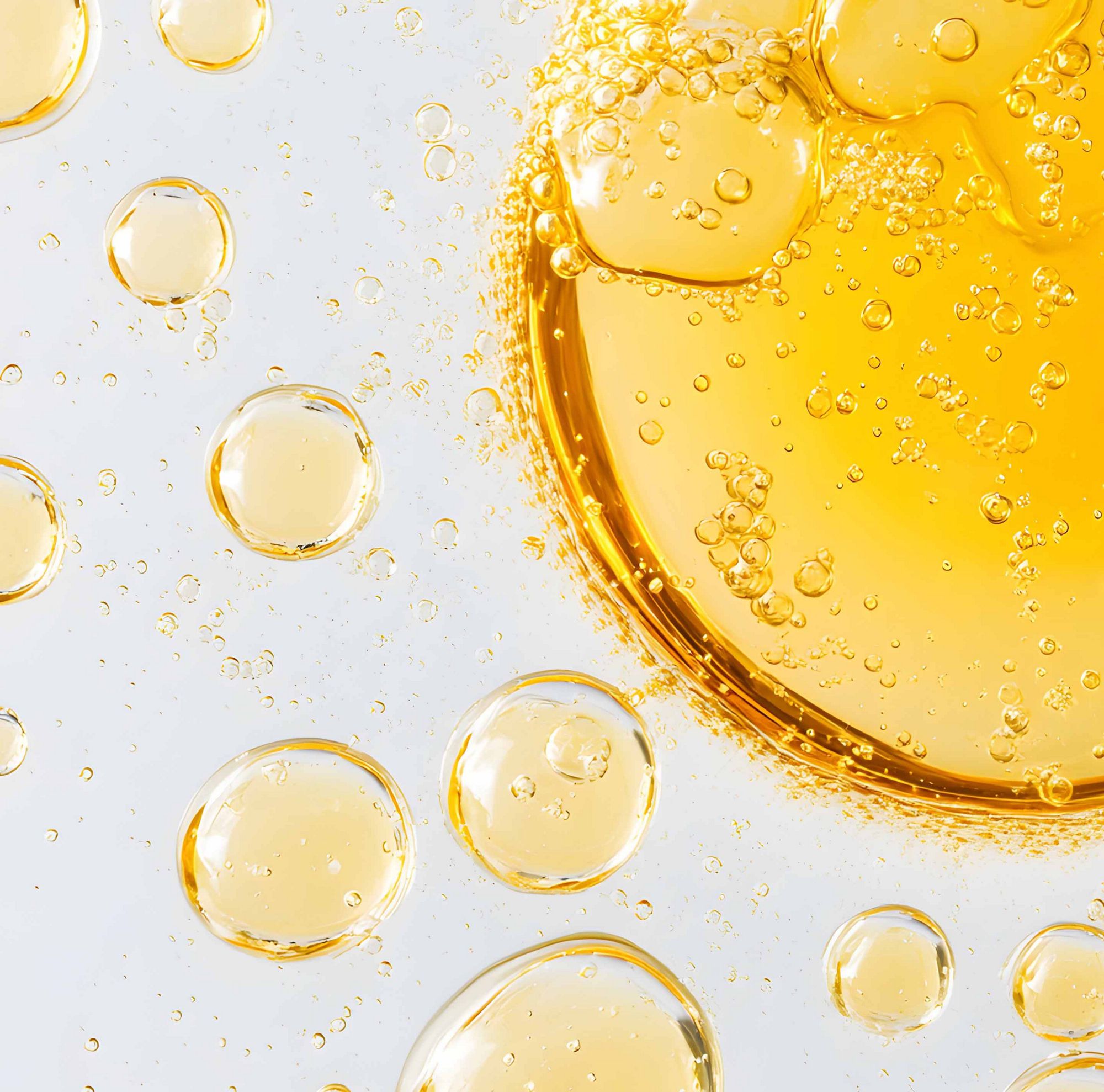 Close-up of oil particles. 
