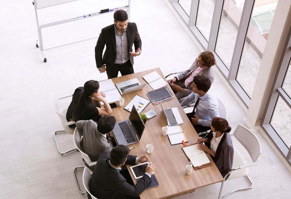 Team members work to make a difference. 